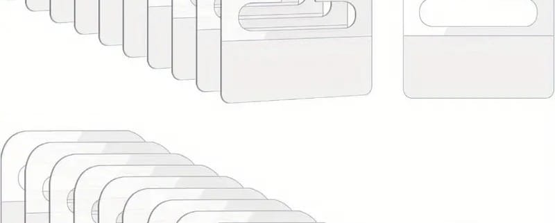 Clear Hang Tabs for Shelves